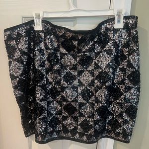 Sequin Mini Skirt